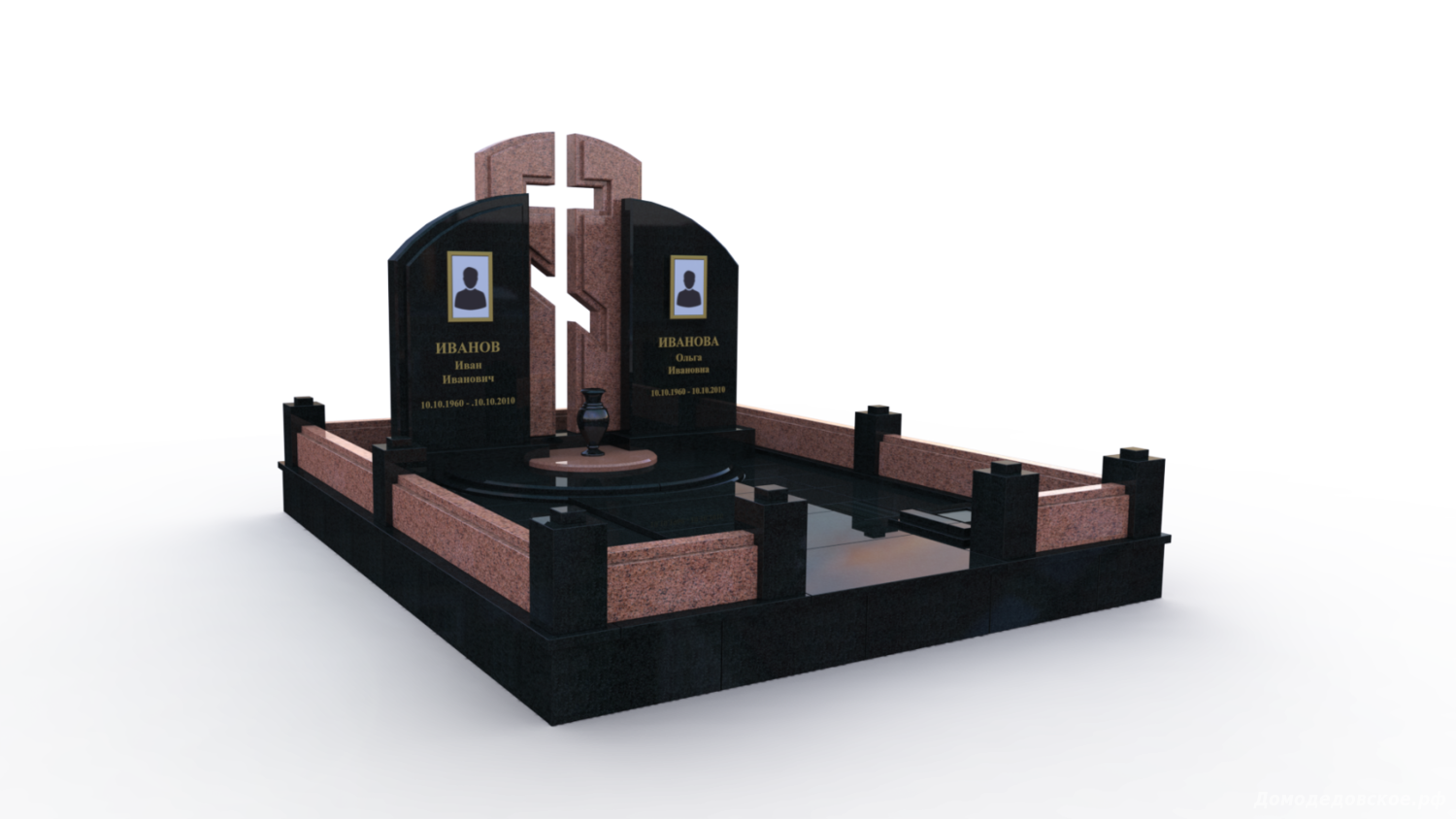 Гранитные комплексы Домодедовское кладбище